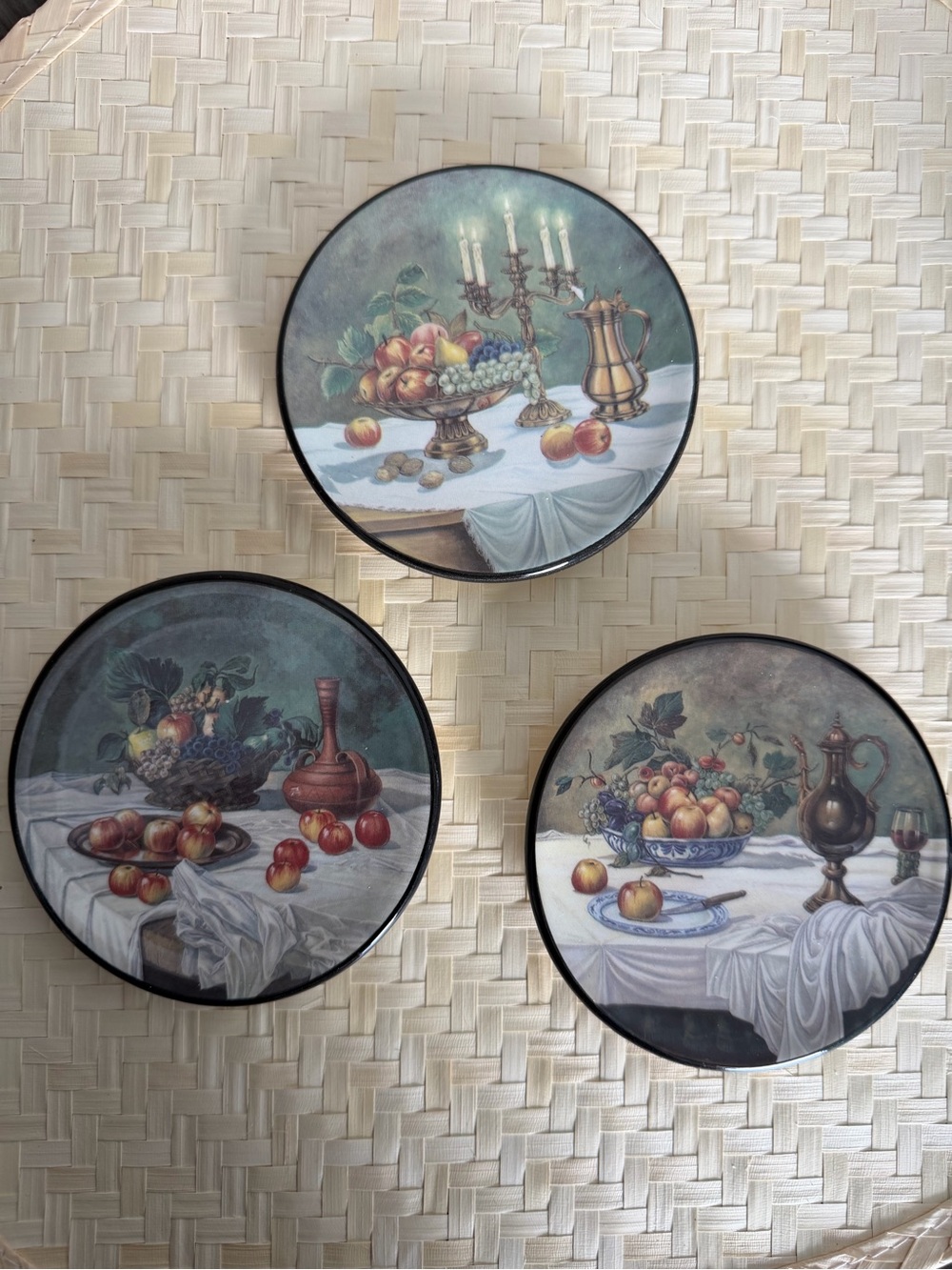 3 Mini Decorative Plates